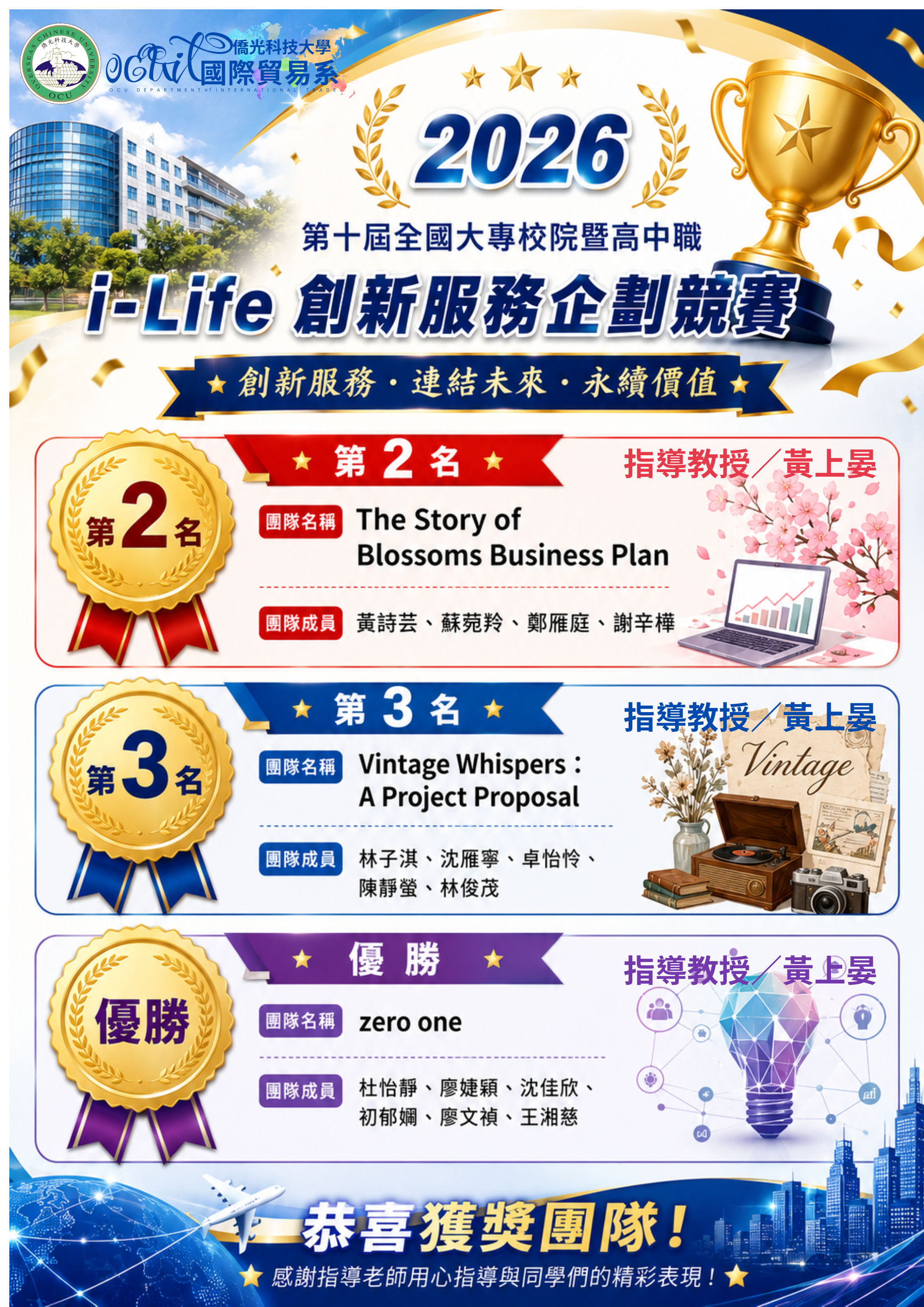 2026 第十屆全國大專校院暨高中職 i-Life 創新服務企劃競賽